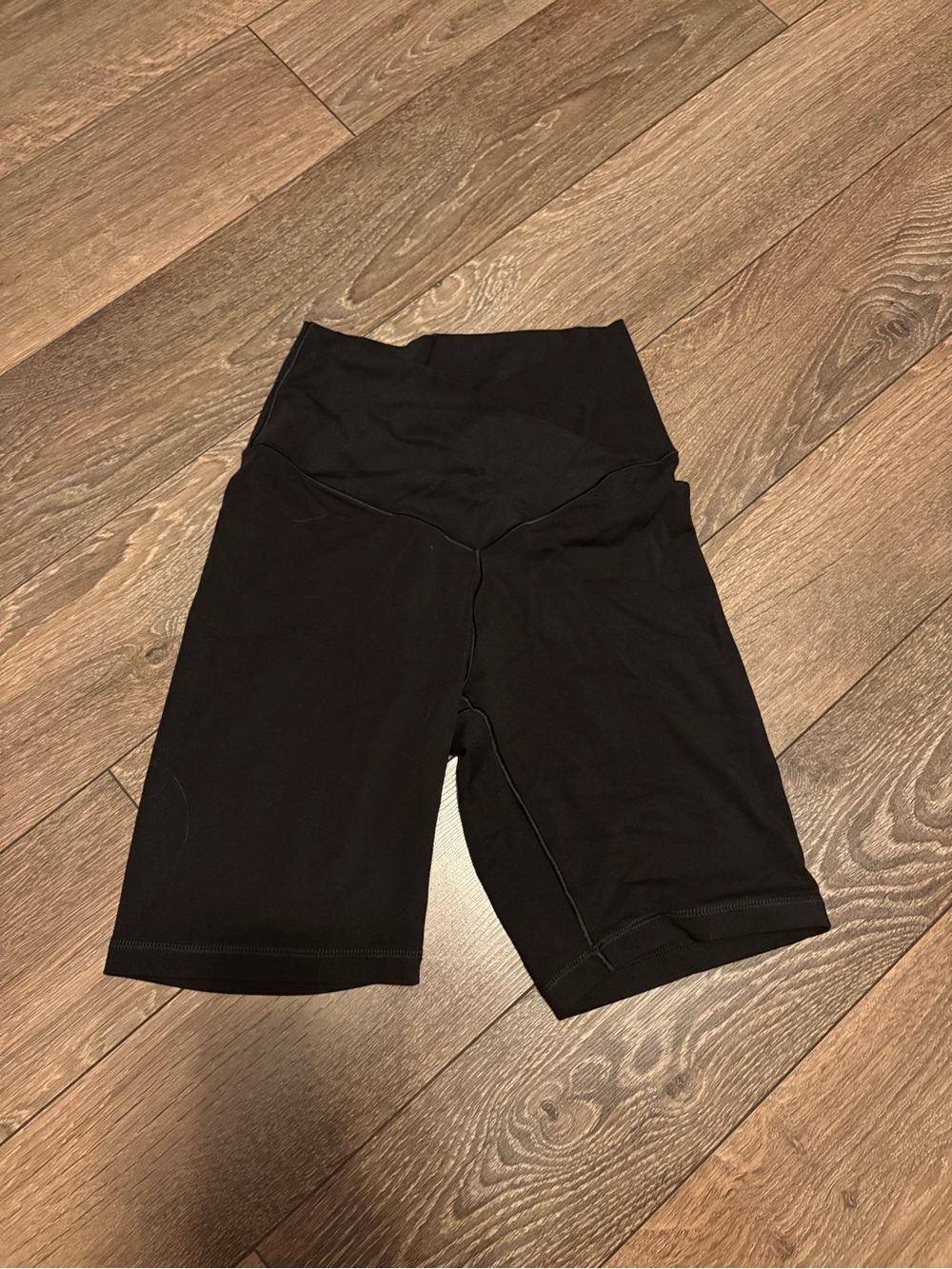 aerie Black High-Rise Bike Shorts